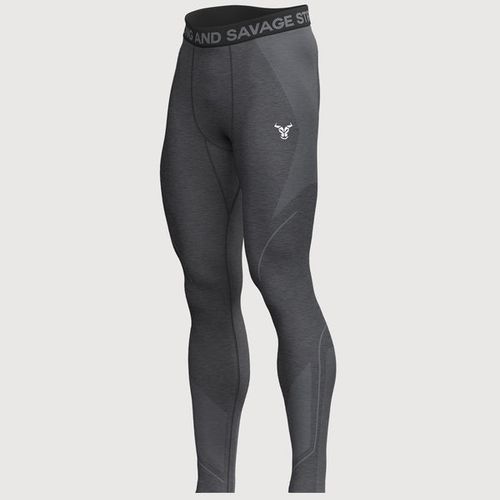 Progress Seamless Leggings Homme Noir Chiné
