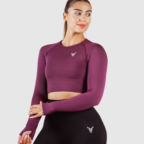 Essential Seamless Haut Court Femme Violet