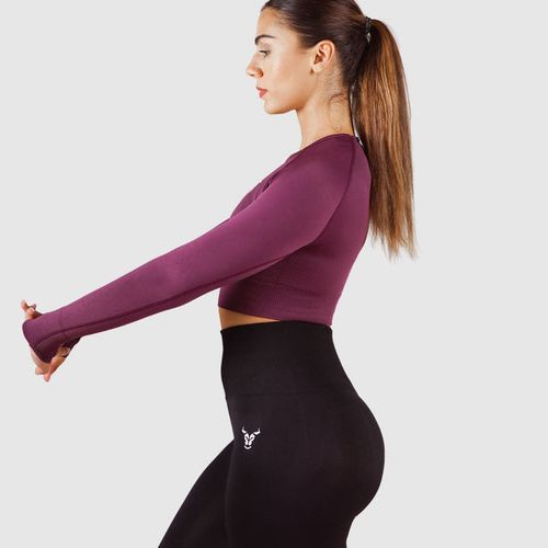 Essential Seamless Haut Court Femme Violet