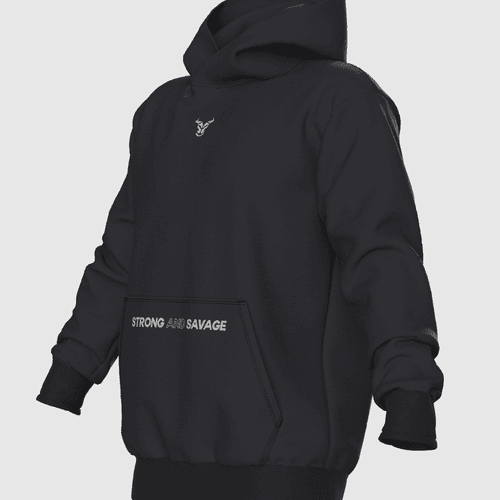 Classic Sweat à Capuche Coton Noir