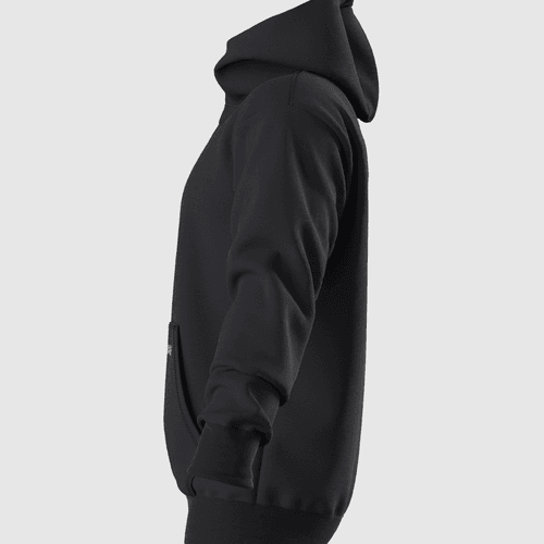 Classic Sweat à Capuche Coton Noir