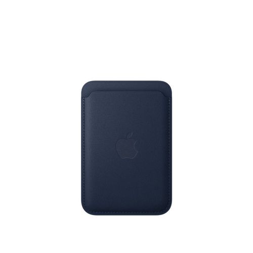 Porte‑cartes en tissage fin pour iPhone avec MagSafe