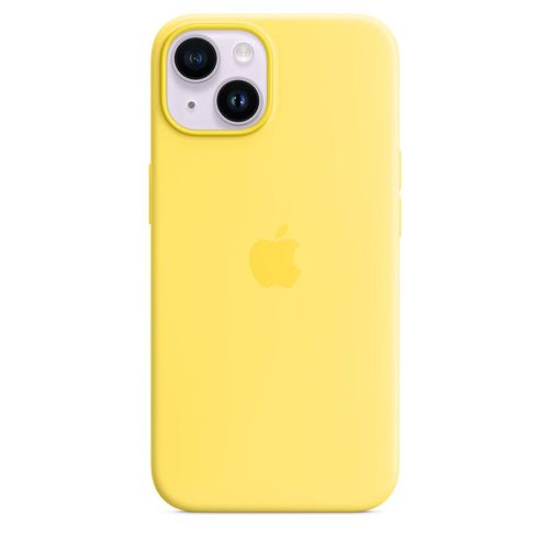 Coque en silicone avec MagSafe pour iPhone 14