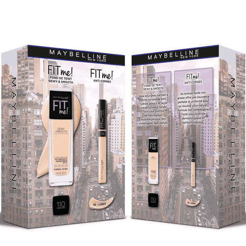 Pack - Fit me 125 NUDE BEIGE + Anti Cernes 25 MEDIUM