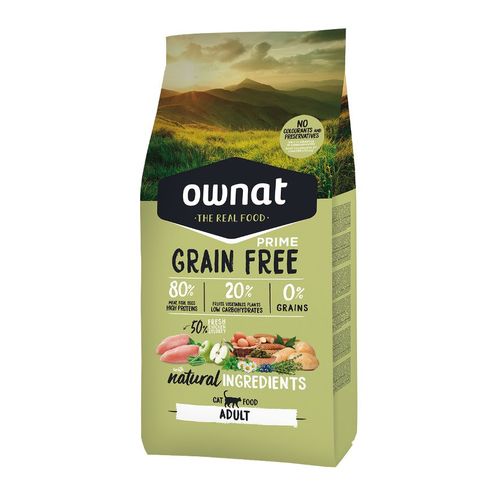 Grain Free PRIME ADULT POULET ET DINDE - Pour chats adultes (8 kg)