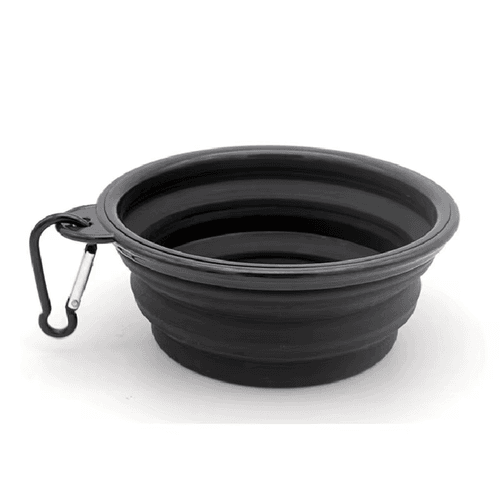 Gamelle Pliable pour Chien – Écuelle de Voyage Portable pour Nourriture & Eau avec Mousqueton