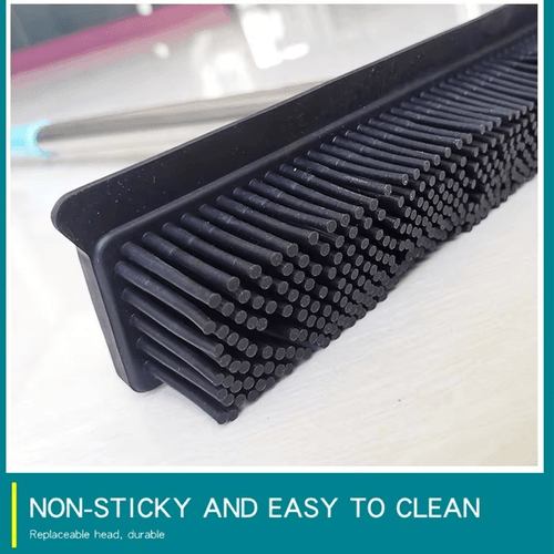 Balai électrostatique en silicone avec manche extensible