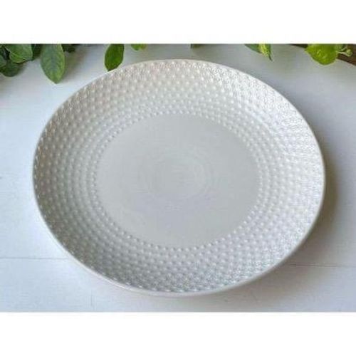 Plat en porcelaine blanche GM 45 cm