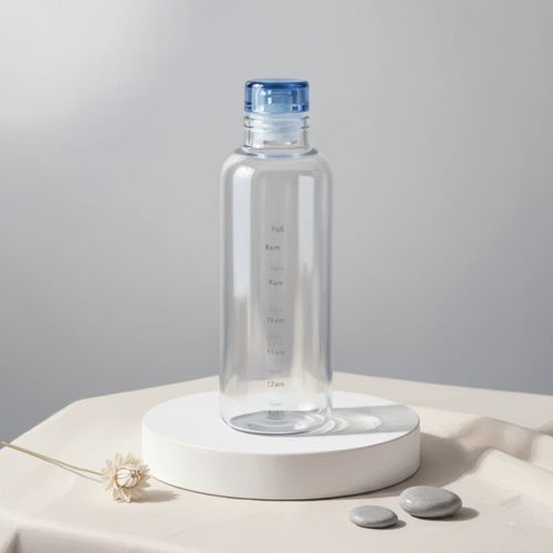 Bouteille deau en verre résistant transparent -adultes et enfants, les voyages, la gym, le quotidien -600Ml-couleurs aléatoires