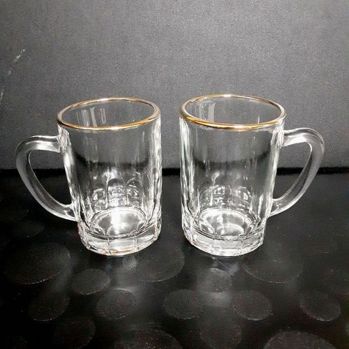 Lot de 2 Verres en Verre Resistant au Froid et a la Chaleur