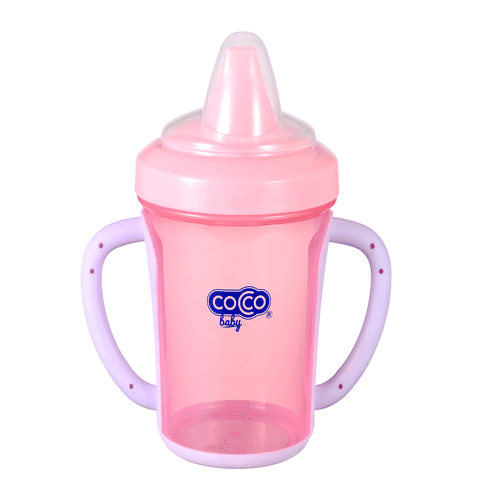 Bebe tasse de bébé avec bras et valve anti fuite 270ml (couleur aléatoire)