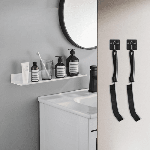 Kit de 2 Brosses de Nettoyage à Poils Durs pour Portes et Fenêtres et salle de bain