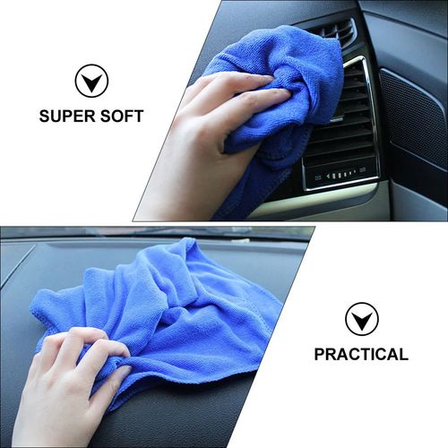 Serviette de Lavage de Voiture en Microfibre ,chiffon anti-poussière, serviette de lavage (colleur aléatoire)