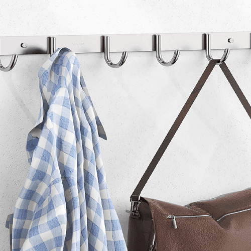 8 crochets en métal et aluminium pour salle de bain