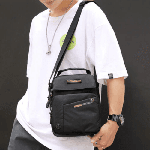 Sac à Bandoulière en Nylon Léger pour Homme et Femme, Cartable de Voyage (colleur aléatoire)