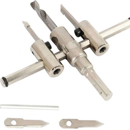 Outils de Menuiserie Avancés Scies Cloches Circulaires Réglables en Argent