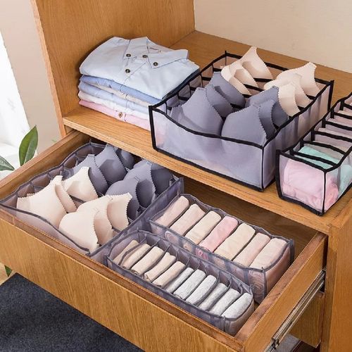 Ensemble D’Organisateurs de Sous-vêtements Pliables Multi-grilles