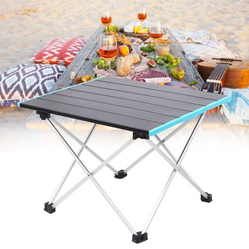 Table Pliable Aluminium Multifonction Camping 68×45,5×40 Cm