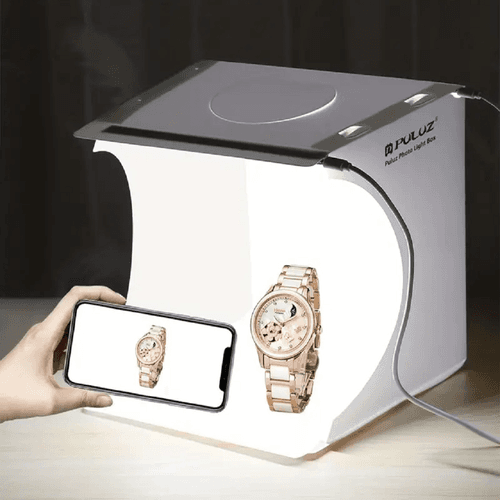Studio photographie avec Double bande Led Mini, Studio Boite à lumière Lightbox