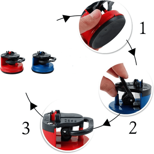 Aiguiseur De Couteaux Compact Avec Ventouse Pour Couteaux De Poche Et De Cuisine - Couleur Aléatoire