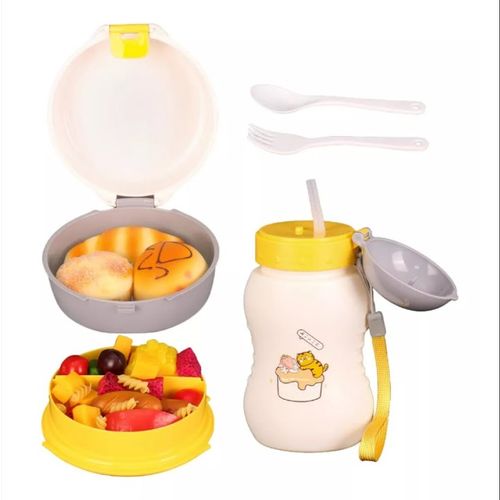 Lunch box pratique pour enfants avec séparateurs et bouteille
