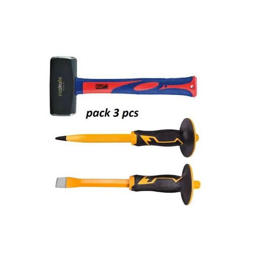 Ensemble Marteau de Machiniste 2 kg avec 2 Burins Robustes