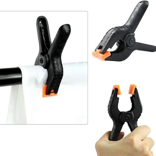 Ensemble de 2 Pinces à Ressort en Plastique pour le Travail du Bois – Fixation Robuste pour Studio Photo