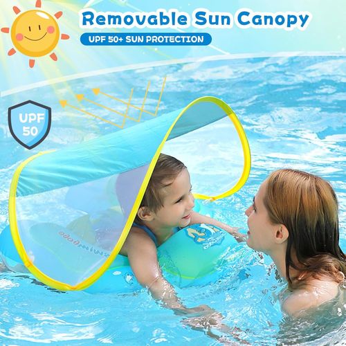 Bouée de Natation gonflable flottant pour bébé avec parasol