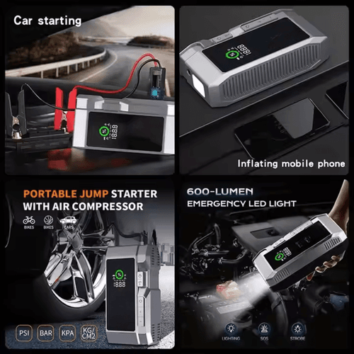 Démarreur De Voiture 12v Avec Compresseur D’air