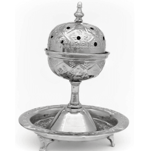 Diffuseur d’encens marocain Oud Mbakhra, un encens classique argenté