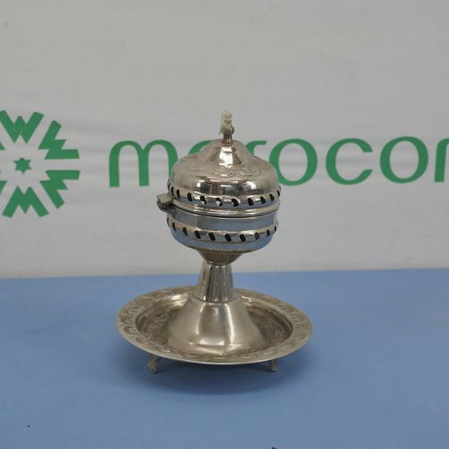 Diffuseur d’encens marocain Oud Mbakhra, un encens classique argenté