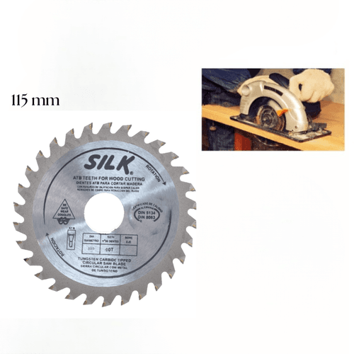 Lame de scie circulaire pour la coupe du bois – 115 mm, 40 dents en carbure de tungstène