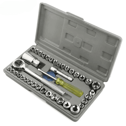Kit de 40 Clés à Douille Combinées