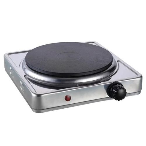 Plaque de Cuisson Électrique 1000W Réchaud Électrique 1 Feux L’acier Inoxydable