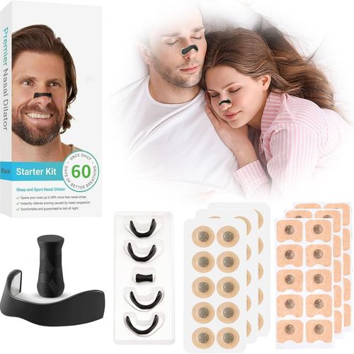 Kit de Bandelettes Nasales Anti-ronflement avec Etui