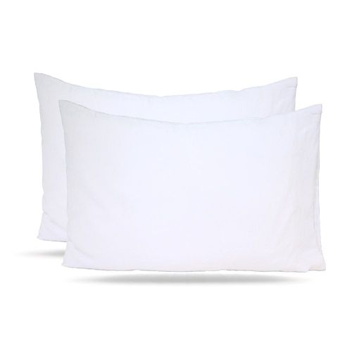 2 Taies d'oreiller Bébé Blanc-  Antiallergique & Doux - Un acheté le 2éme est offert
