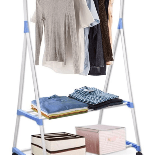 Portant à Vêtements avec Étagère Amovible, Porte-manteau