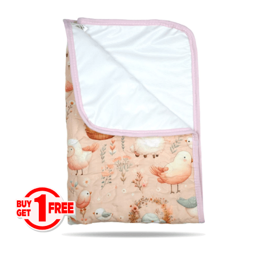 Tapis à Langer Bébé Imperméable complices Fleuris 50x80 cm - Un achetez le 2éme est offert