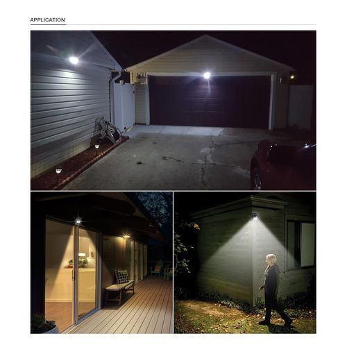 LED Lampe Solaire avec Détecteur de Mouvement Applique Murale Extérieur Étanche