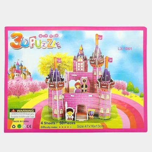 Maison de Dessin Animé en Puzzle 3D - Jeu Créatif et Ludique pour Enfants