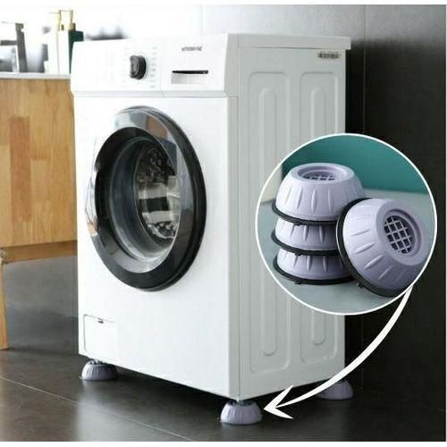 Pack de 4 pieds en caoutchouc anti-vibration, idéal pour protéger vos meubles.