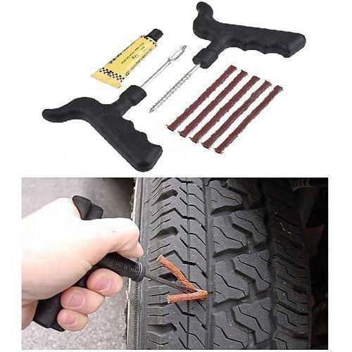 Kit de Réparation Tubeless pour Crevaison de Pneus de Voiture et moto.