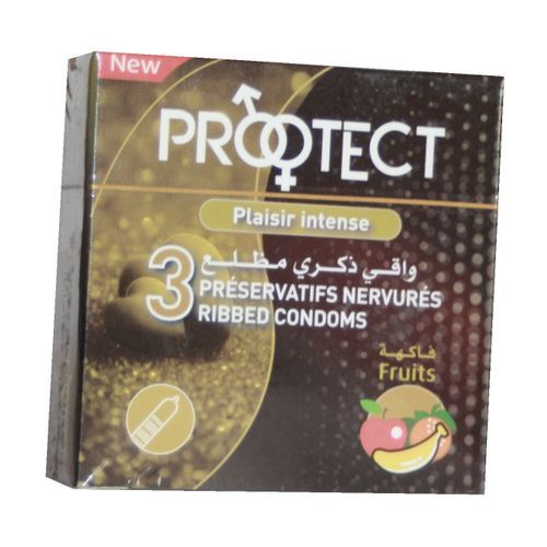 PRÉSERVATIFS FRUIT PROTECTION MAXIMALE 1 BOITE DE  PRESERVATIFS DE 3