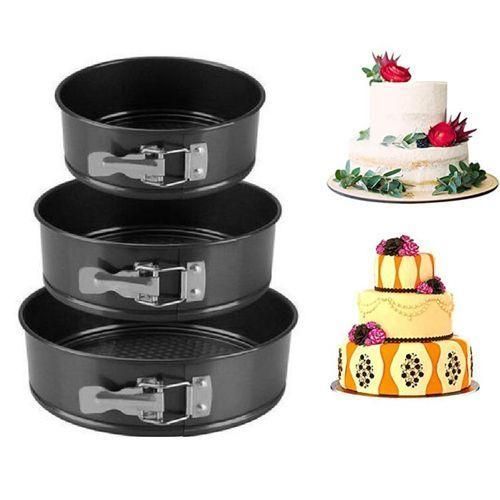 pack de Moules à Gâteau Rond pour Faire 3 Gâteaux ,3 pièces