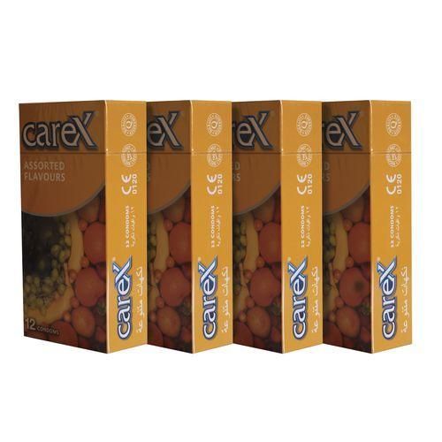 4 boîtes de 12 préservatifs assortis parfumés