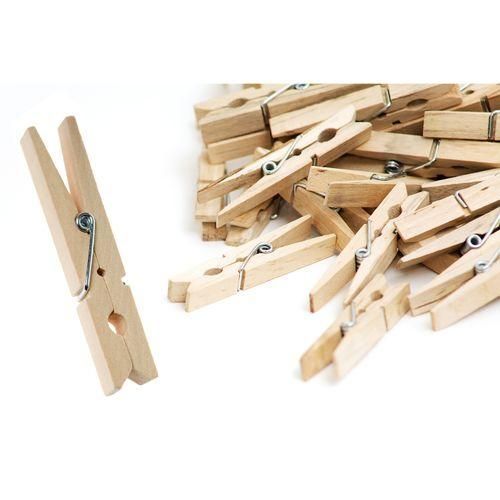  Lot de 20 Pinces à Linge en Bois 