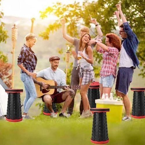 Moulinette pliable rétractable avec support ajustable, capacité 400 lb – Idéal pour les activités en plein air