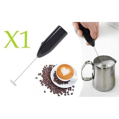 Mini mixeur plongeant à café ou lait batteur noir portable mini creamer crémier