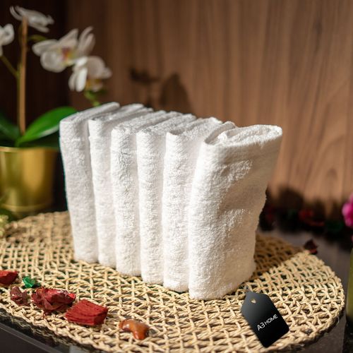 Damas Pack 6 Serviettes 30x30 100% Coton - Blanc