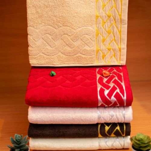 Cassilia g050 pack 5 serviettes 50x85 100% coton multi couleur